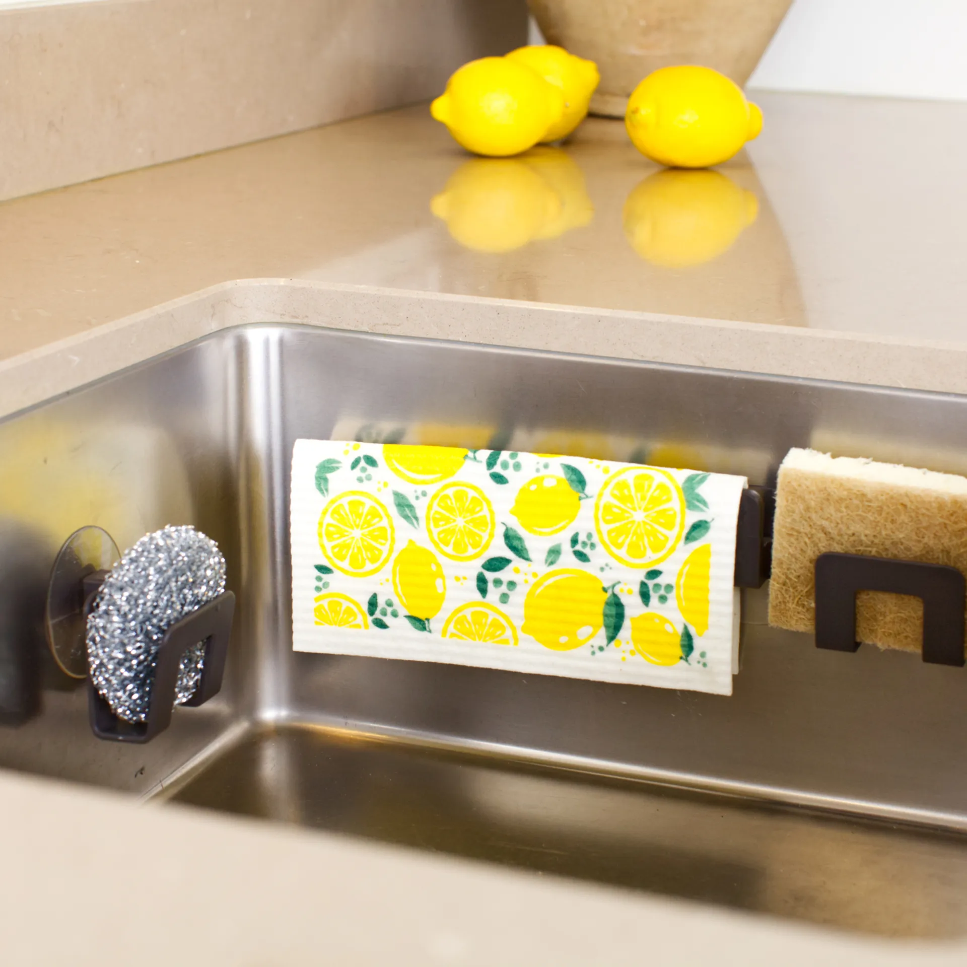 Hållare för disktrasa och disksvamp sugpropp, Grafitgrå Bosign