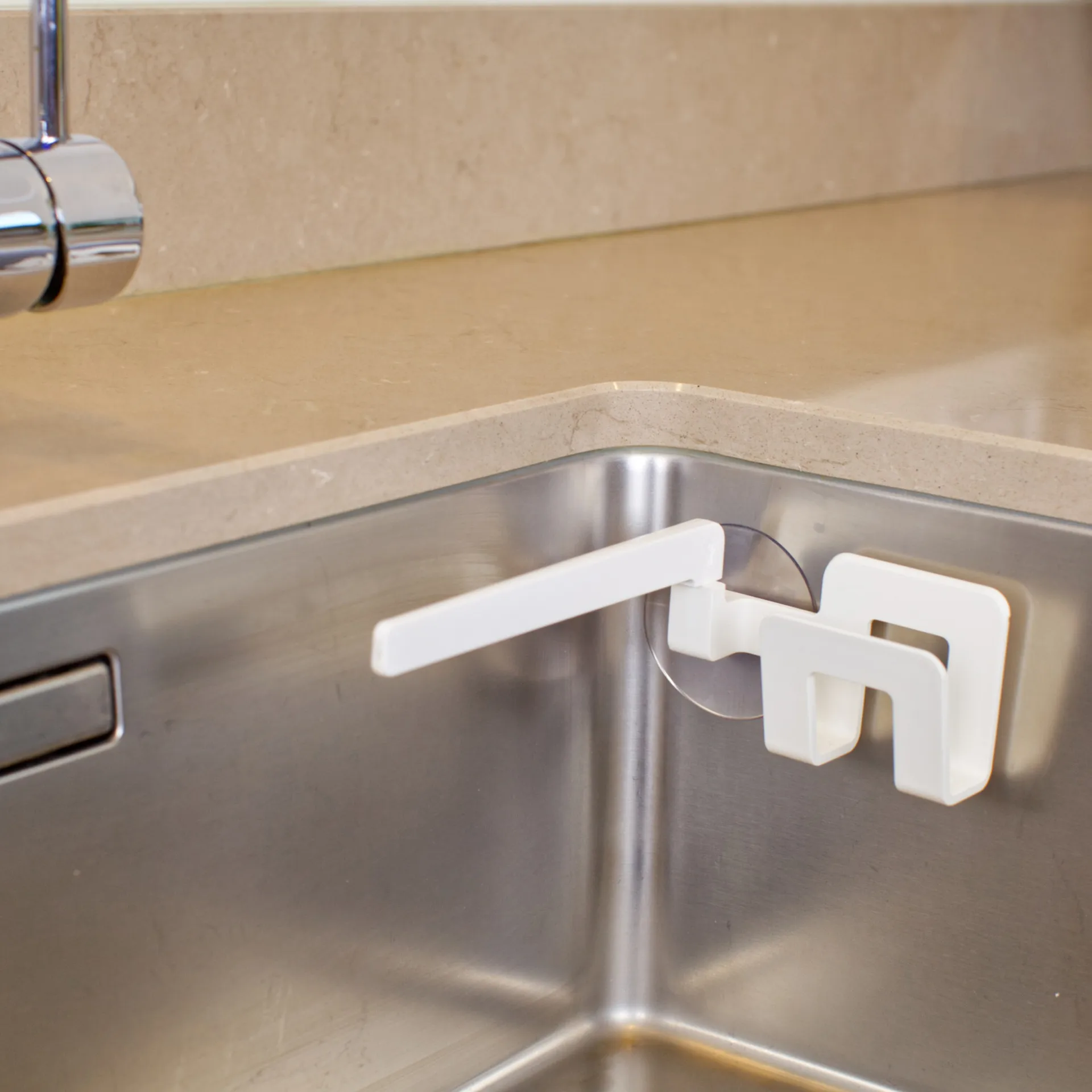 Hållare för disktrasa och disksvamp sugpropp, Vit Bosign