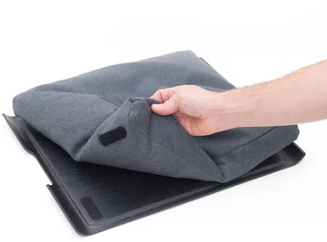 Knäbricka Laptray anti-slip 46x38 cm - Svart pilträ-grå - Bosign