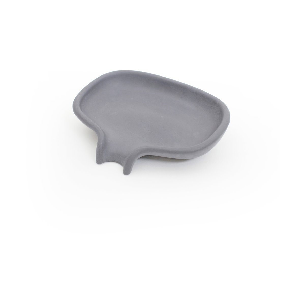 Bosign Soap Saver Flow tvålfat med avrinningspip betong Grå