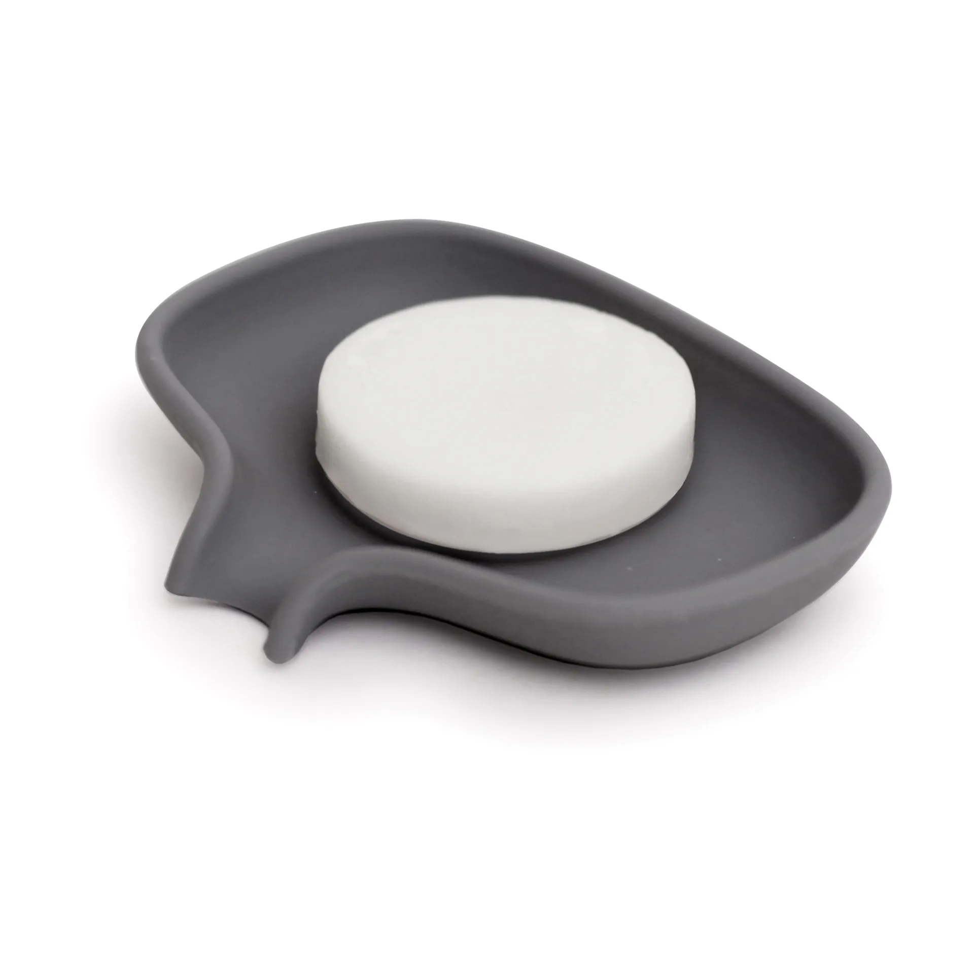 Soap Saver Flow tvålfat med avrinningspip small, Grafitgrå Bosign