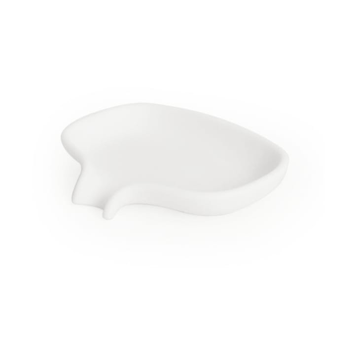 Soap Saver Flow tvålfat med avrinningspip small, Vit Bosign