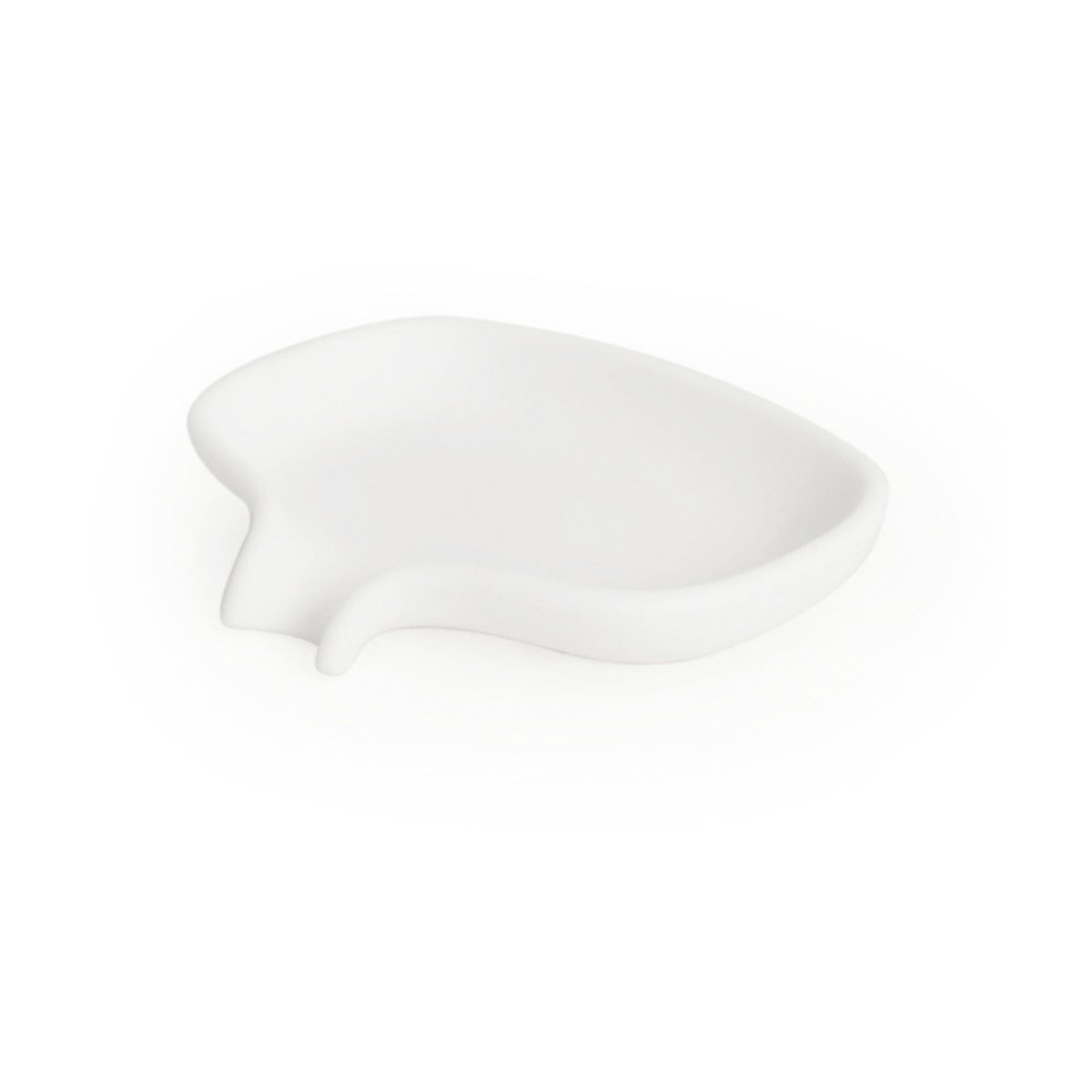 Bosign Soap Saver Flow tvålfat med avrinningspip small Vit