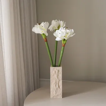 Amaryllis konstgjord blomma - Vit, 73 cm - Botané