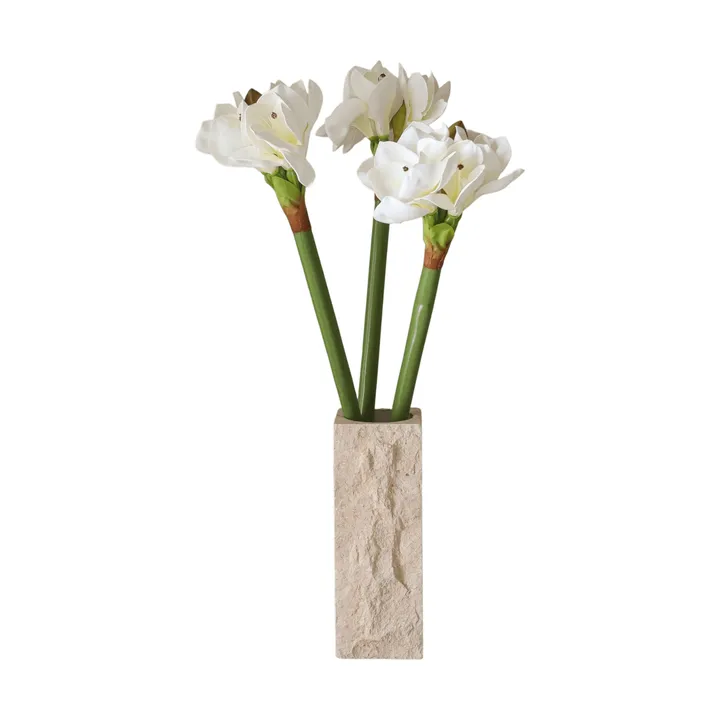 Amaryllis konstgjord bukett - Vit, 73 cm - Botané