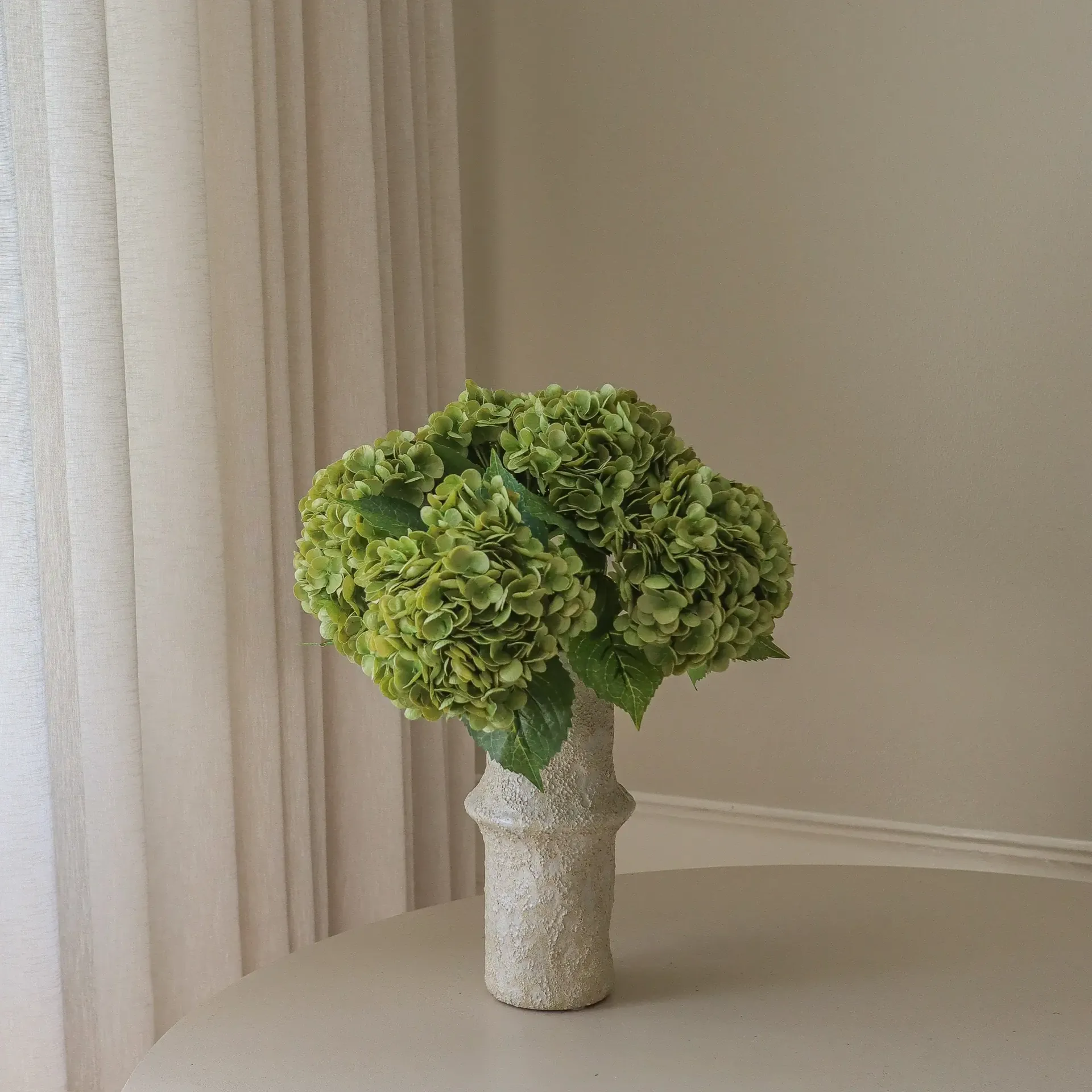 Hortensia konstgjord bukett, Moss green, 51 cm, 6 st Botané
