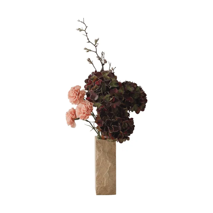 Moody blush konstgjord bukett - Hortensia, nejlika, kvist, 97 cm - Botané