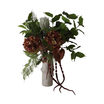 Noir Botanica konstgjord bukett - Hortensia-kalla-anthurium 112 cm, 15 st - Botané