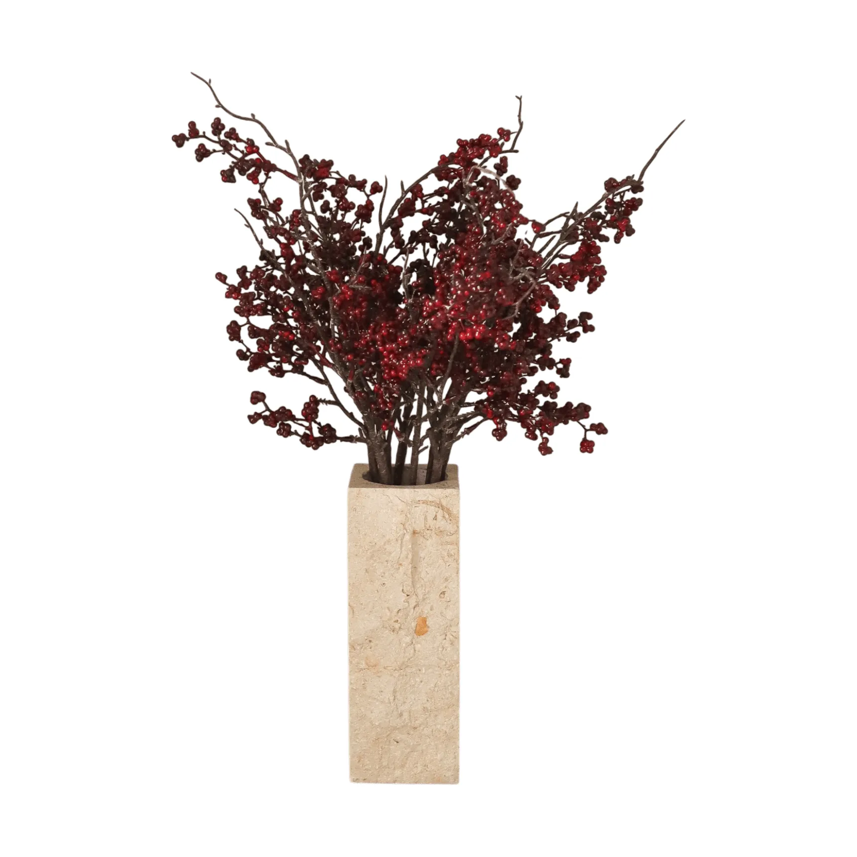 Wild Berry konstgjord bukett, Mörkröda bärkvistar, 66 cm Botané