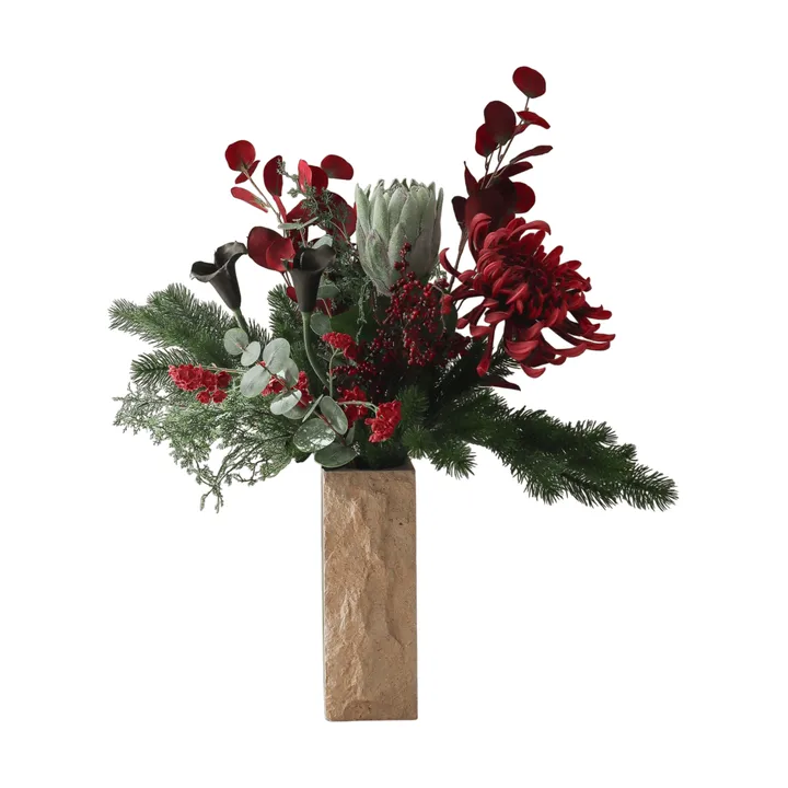 Wild winter konstgjord bukett - Protea, spindelkrysantemum, kalla, eukalyptus, 84 cm - Botané