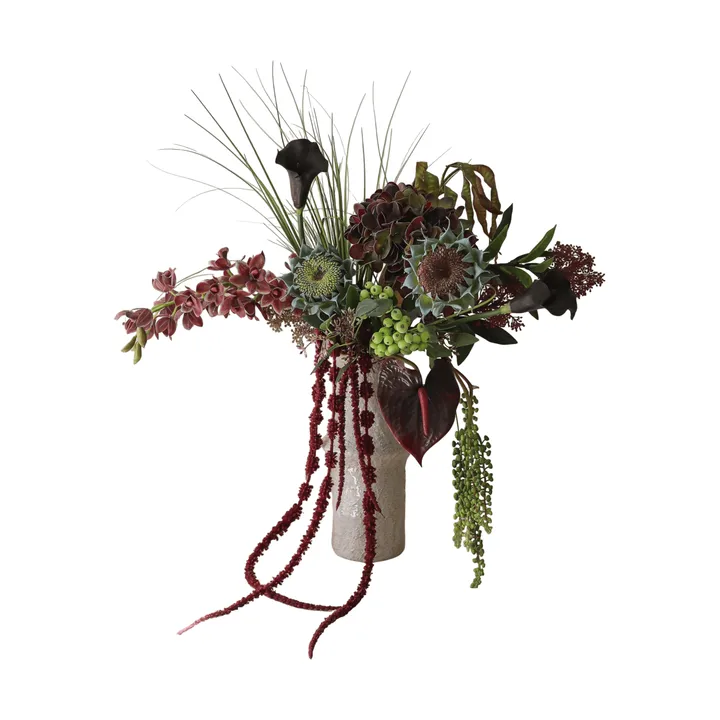 Woodland Nocturne konstgjord bukett - Kalla-anthurium-hortensia-höstsolros, 112 cm, 14st - Botané