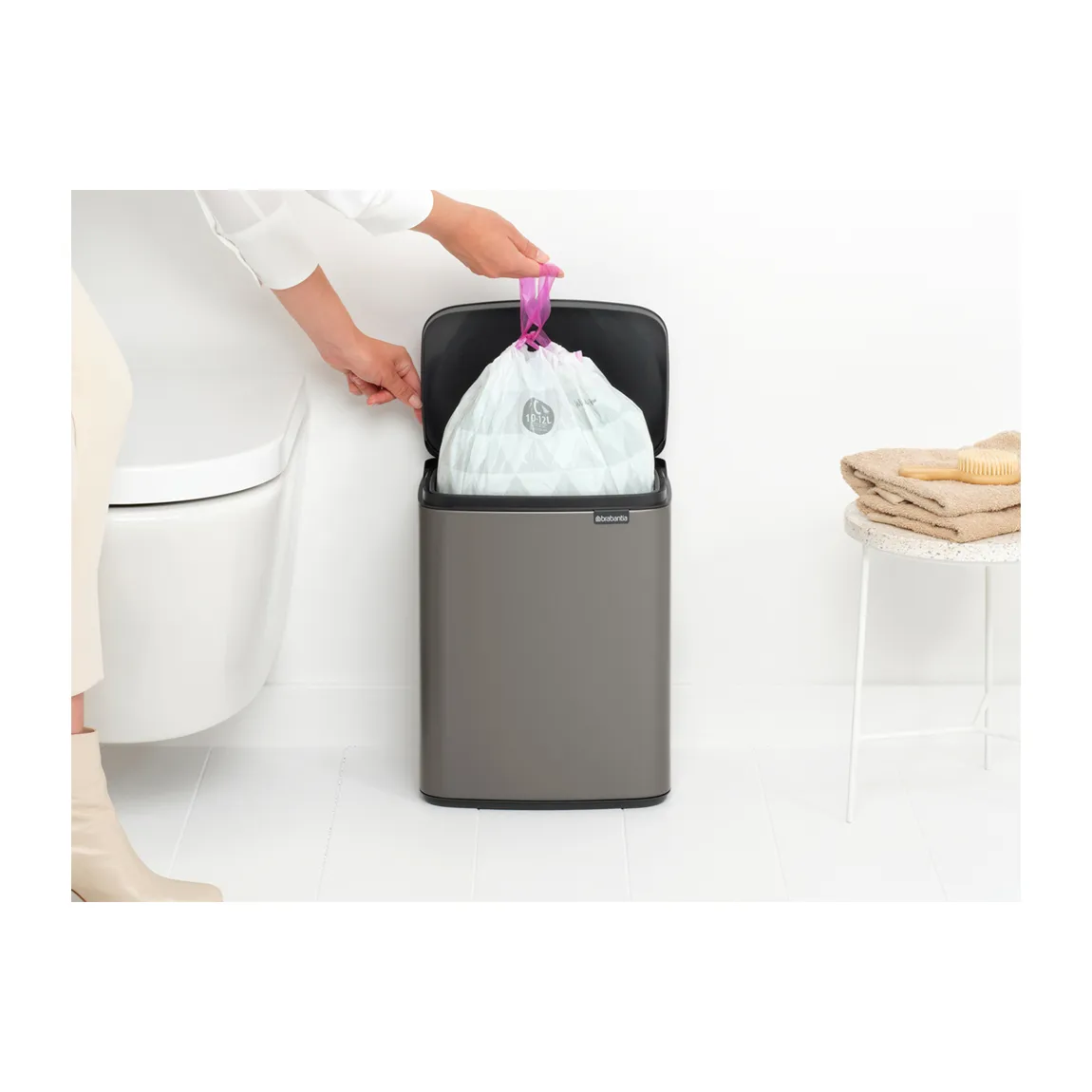 Bo avfallshink 12 L, Platinum Brabantia