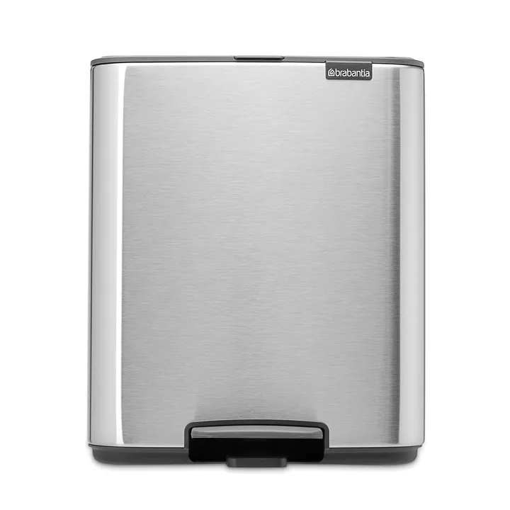 Bo pedalhink 12 L - Matt Steel Fingerprint Proof - Brabantia