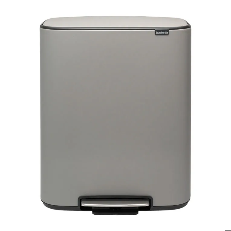 Brabantia Bo pedalhink 2x30 L Mineral concrete grey