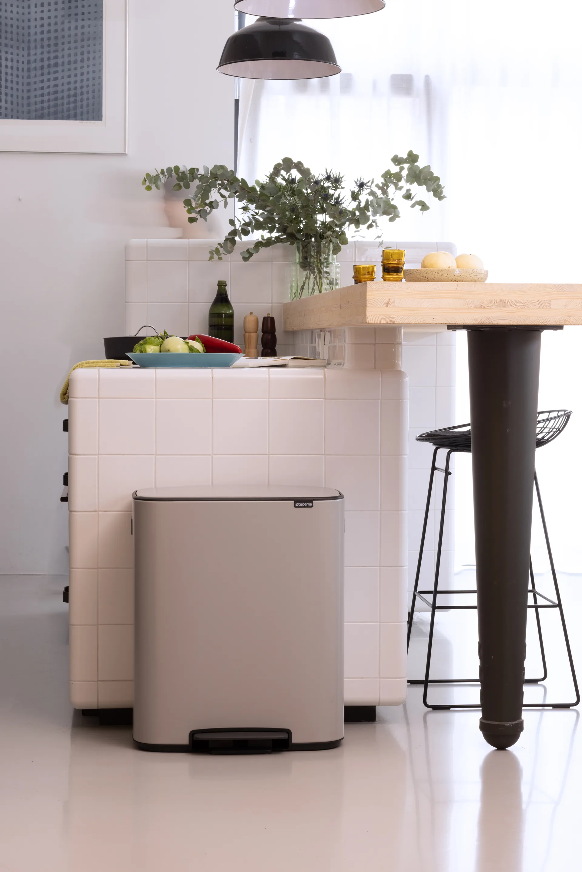 Bo pedalhink 2x30 L, Soft grey Brabantia