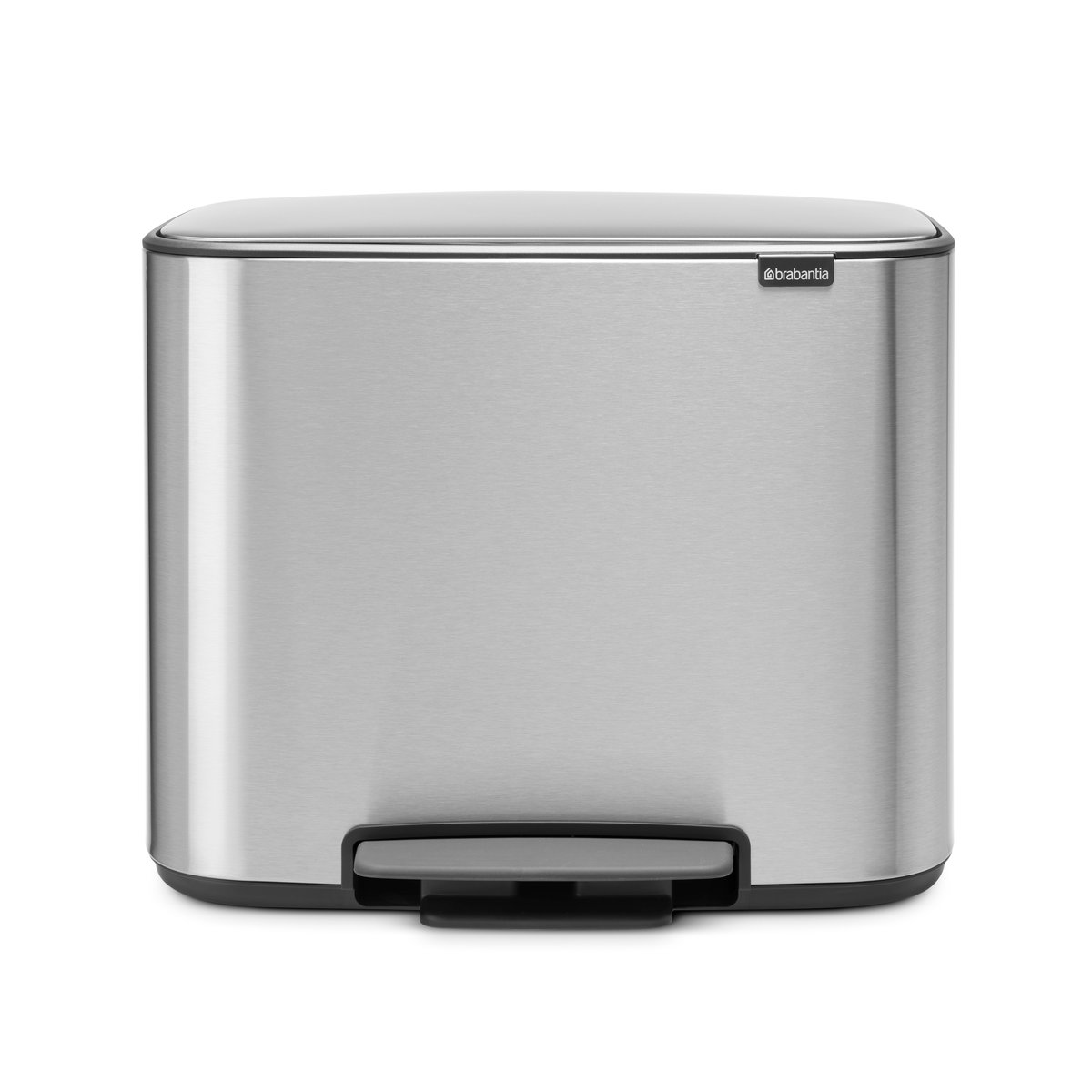 Brabantia Bo pedalhink 36 l mineral steel FFP | Skandinavisk Design | Pedalhinkar | Silverfärgad