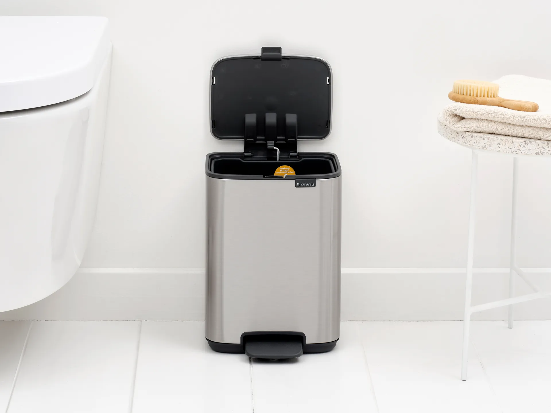 Bo pedalhink 4 L, Matt Steel Fingerprint Proof Brabantia