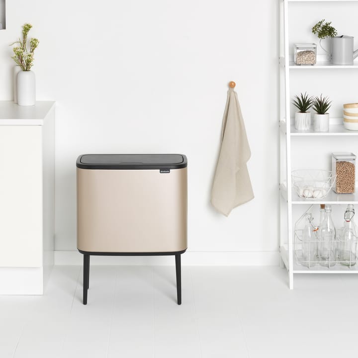 Bo touch bin 11+23 liter - Champagne - Brabantia