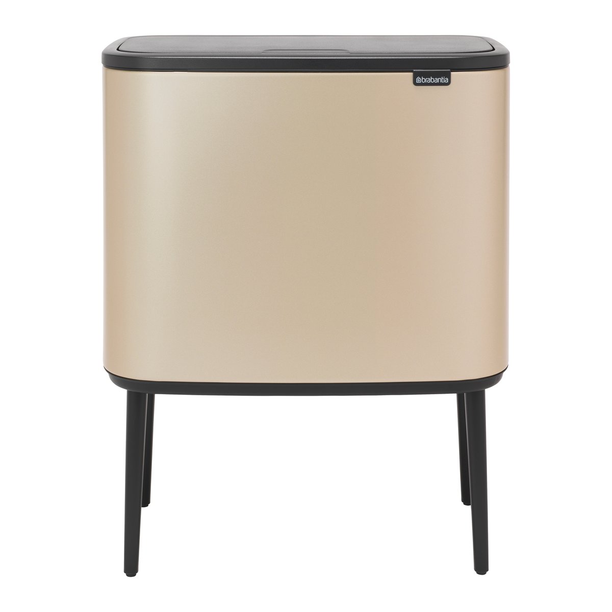 Brabantia Bo touch bin 11+23 liter Metallic Gold | Skandinavisk Design | Pedalhinkar | Beige