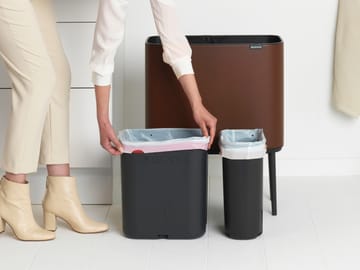 Bo touch bin 11+23 liter - Mineral cosy brown - Brabantia