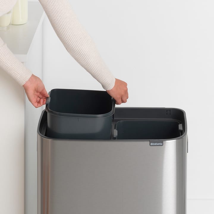 Bo touch bin 2x30 L - Mattborstat stål - Brabantia