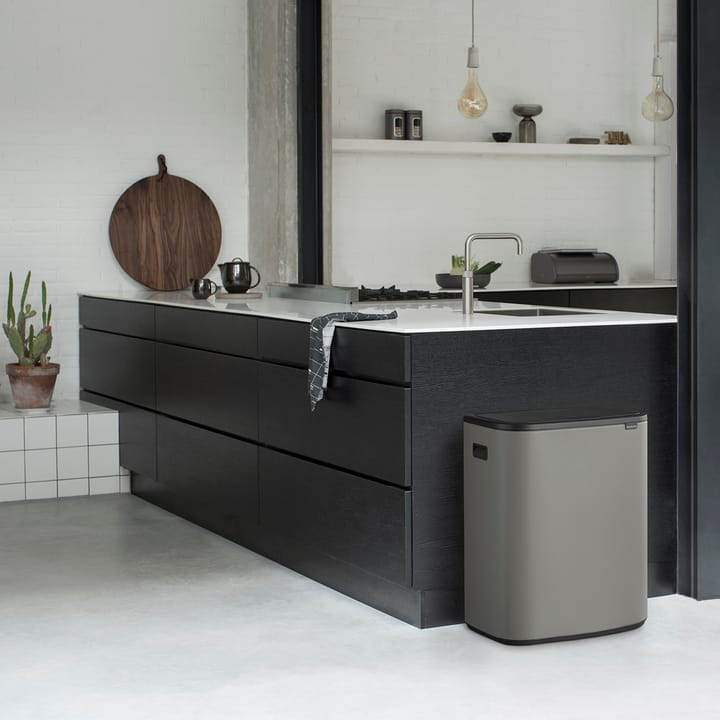 Bo touch bin 2x30 L - Mineral concrete grey - Brabantia