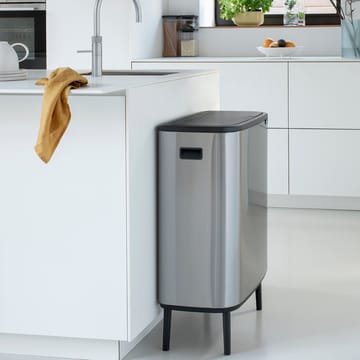 Bo touch bin high 2x30 L - Mattborstat stål - Brabantia