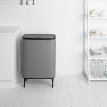 Bo touch bin high 2x30 L - Mineral concrete grey - Brabantia