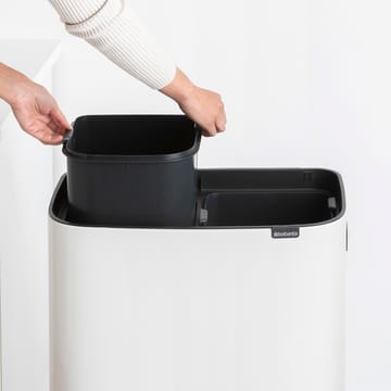 Bo touch bin high 2x30 L - Vit - Brabantia