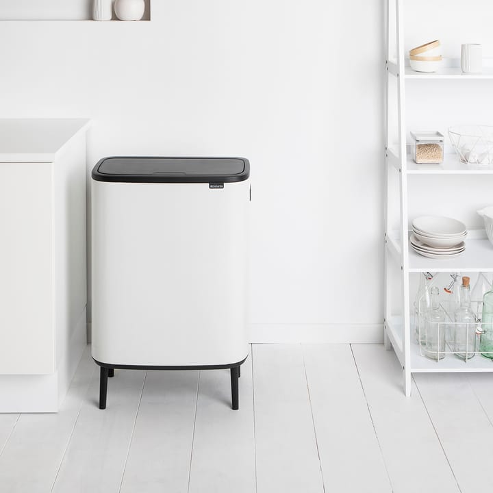 Bo touch bin high 2x30 L - Vit - Brabantia