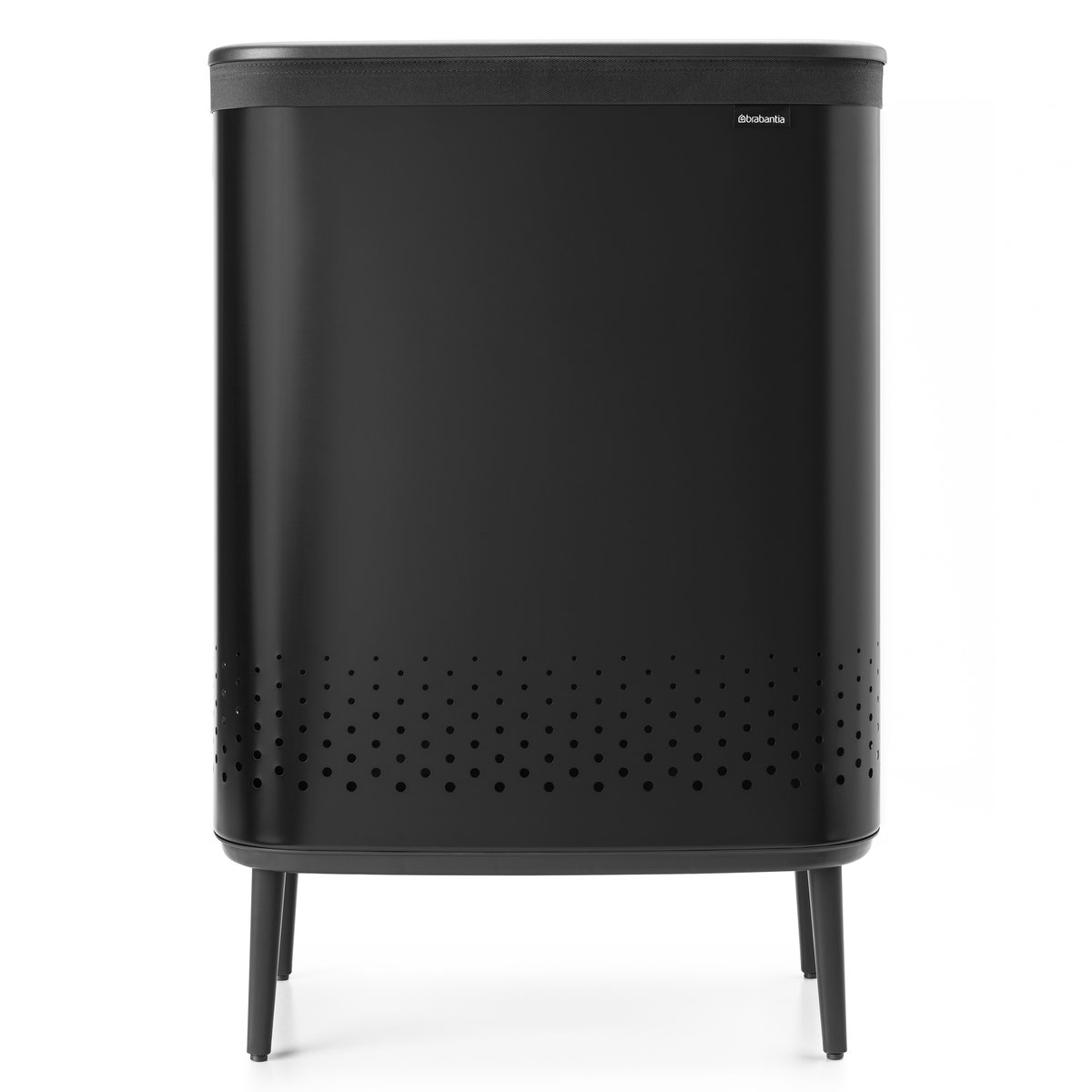 Brabantia Bo tvättkorg high 2x45 L Matt svart | Skandinavisk Design | Tvättkorgar | Svart
