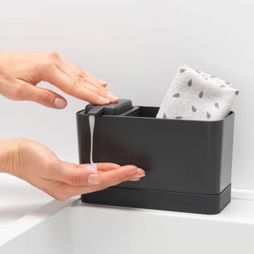 Brabantia diskbänksorganiserare med tvålpump - Mörkgrå - Brabantia