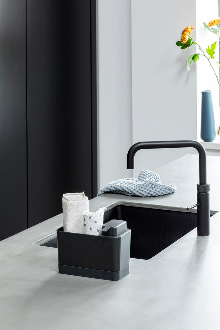 Brabantia diskbänksorganiserare med tvålpump, Mörkgrå Brabantia