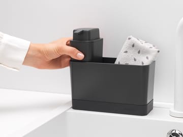Brabantia diskbänksorganiserare med tvålpump - Mörkgrå - Brabantia