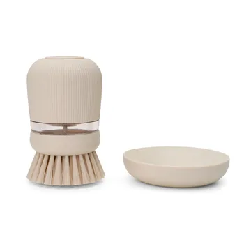 Brabantia diskmedelsbehållare med diskborste - Soft beige - Brabantia