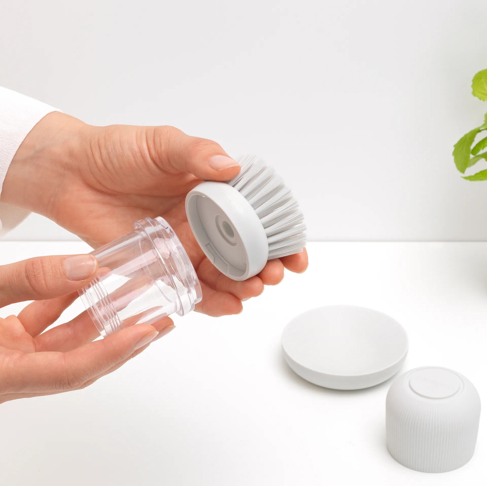 Brabantia ersättningsdiskborste, Ljusgrå Brabantia