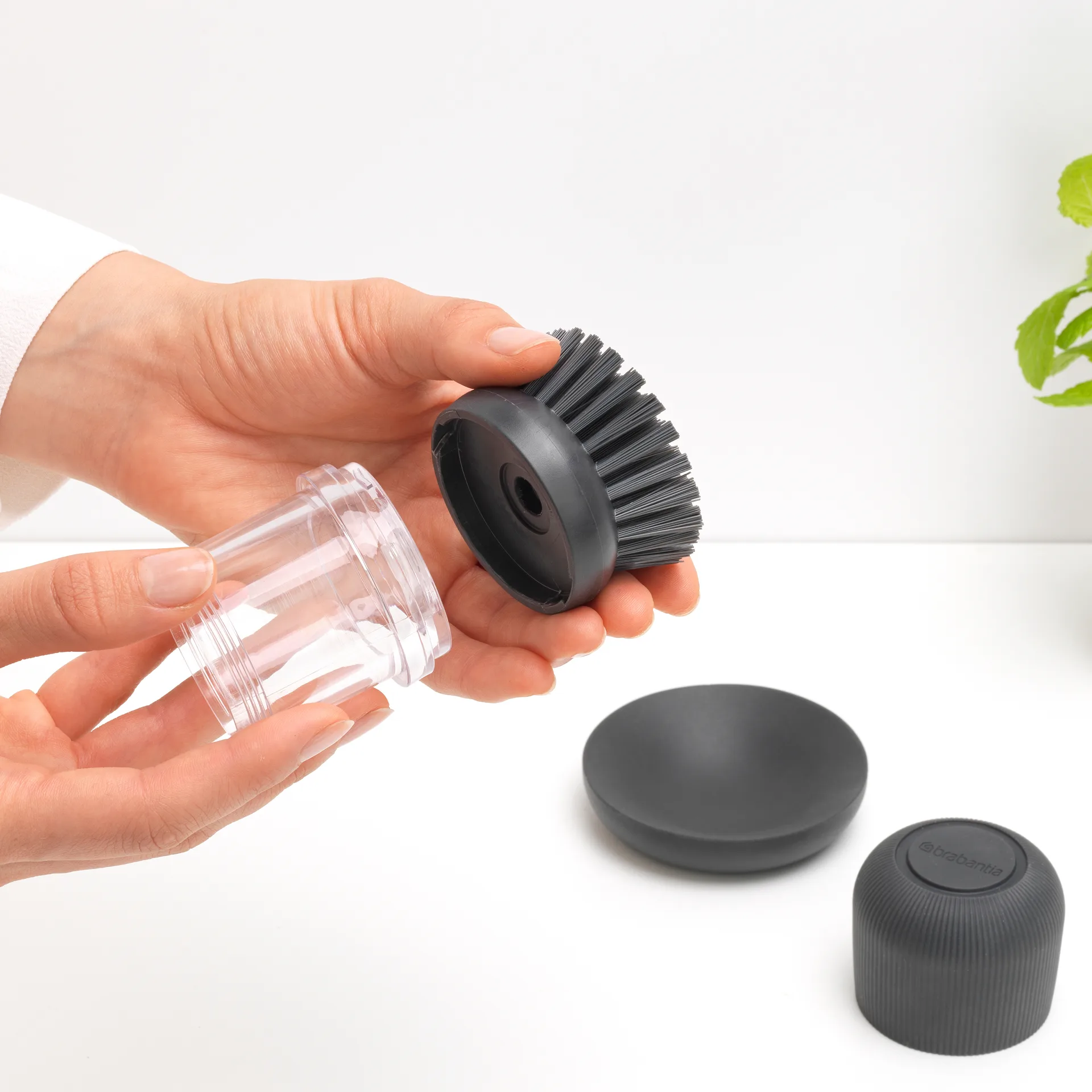 Brabantia ersättningsdiskborste, Mörkgrå Brabantia