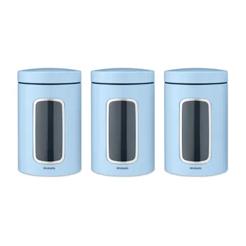 Brabantia förvaringsburk 1,4 liter 3-pack - Dreamy blue - Brabantia