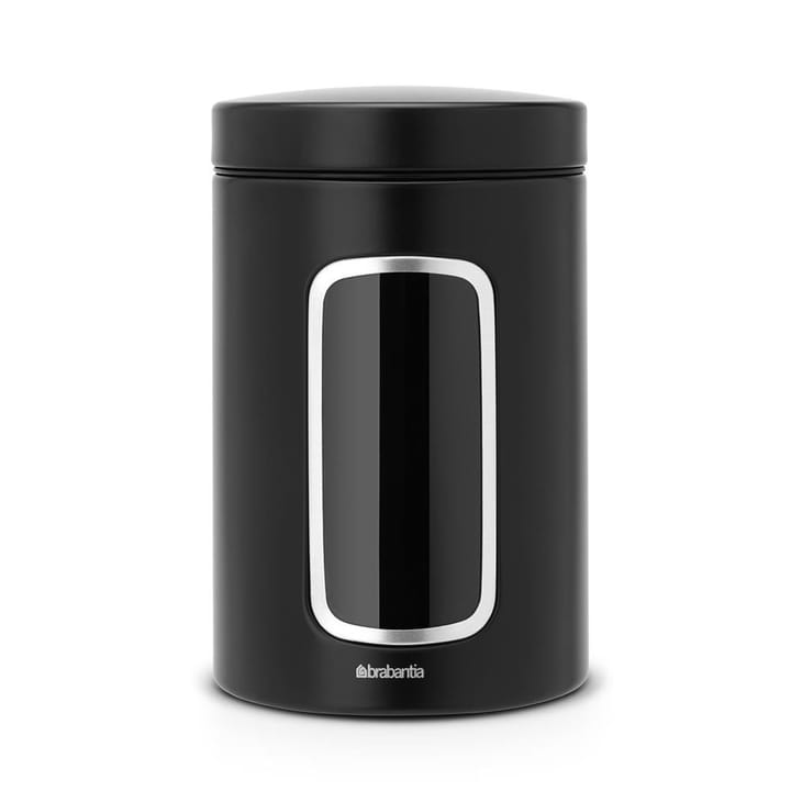 Brabantia förvaringsburk med fönster 1,4 liter, matt black Brabantia