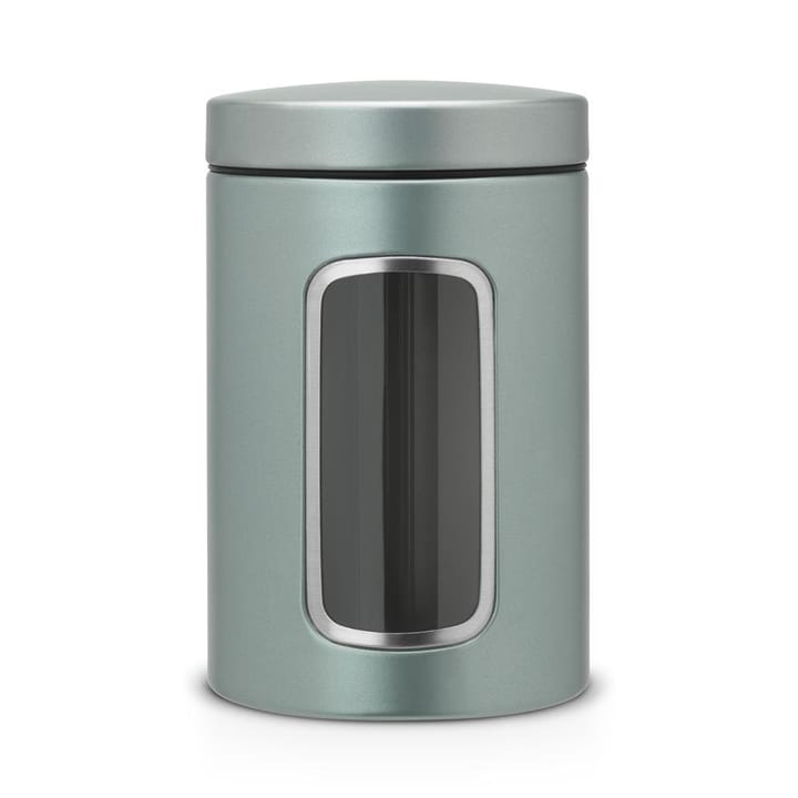 Brabantia förvaringsburk med fönster 1,4 liter - metallic mint - Brabantia