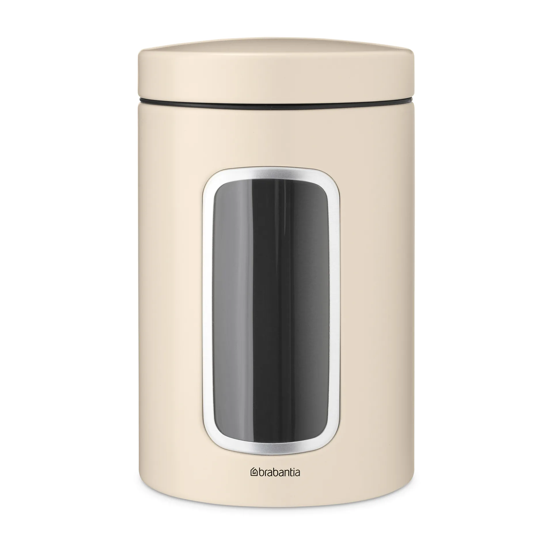 Brabantia förvaringsburk med fönster 1,4 liter, Soft beige Brabantia
