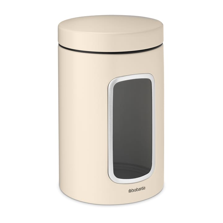 Brabantia förvaringsburk med fönster 1,4 liter, Soft beige Brabantia