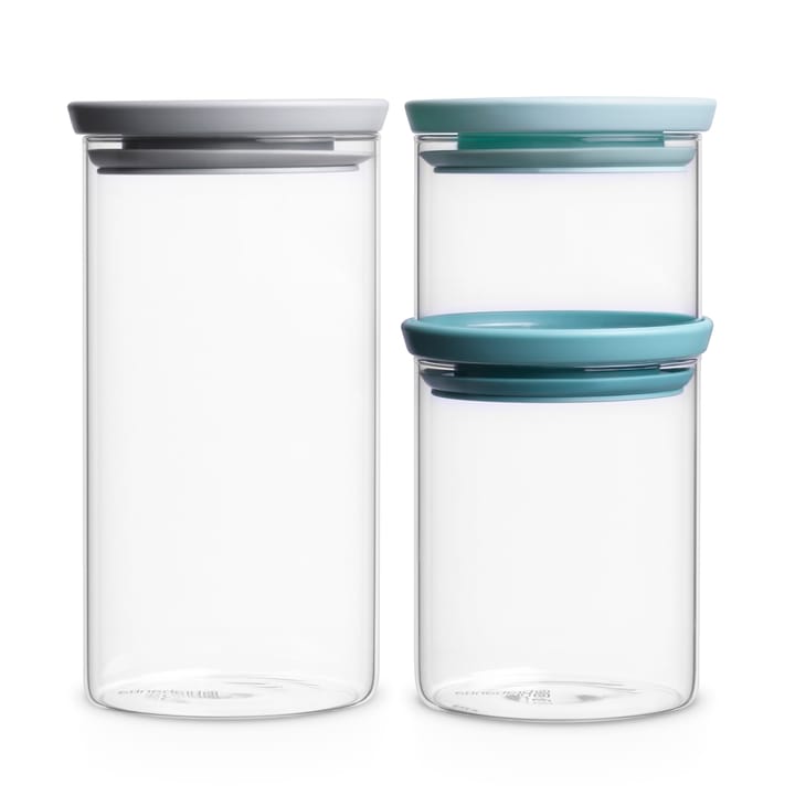 Brabantia glasburk 3-pack, grå-blå Brabantia