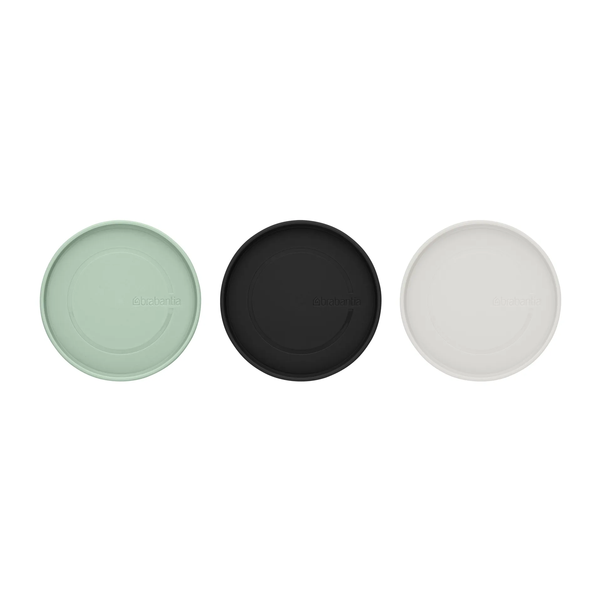 Brabantia glasburk 3-pack, Svart-grå-grön Brabantia