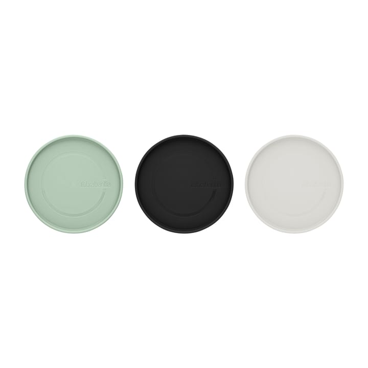Brabantia glasburk 3-pack, Svart-grå-grön Brabantia