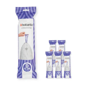Brabantia PerfectFit avfallspåse 120 påsar - Modell D, 15-20 L - Brabantia