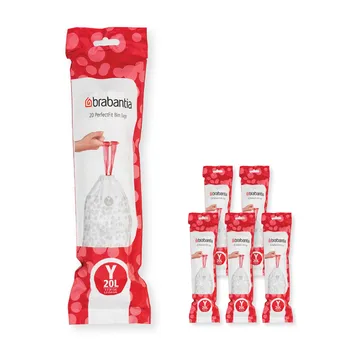 Brabantia PerfectFit avfallspåse 120 påsar - Modell Y, 20 L - Brabantia