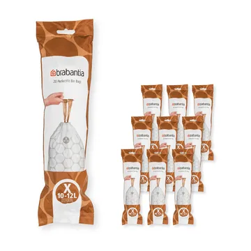 Brabantia PerfectFit avfallspåse 200 påsar - Modell X, 10-12 L - Brabantia