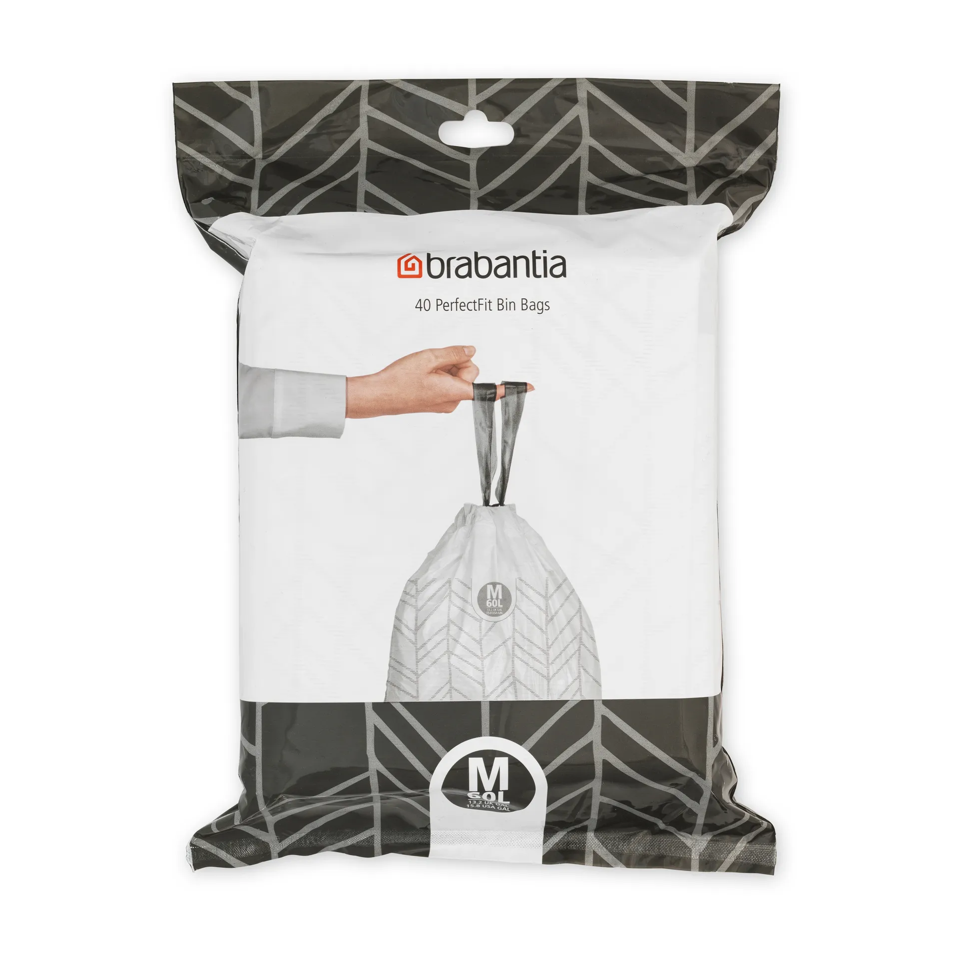 Brabantia PerfectFit avfallspåse 40st, 60 liter Brabantia
