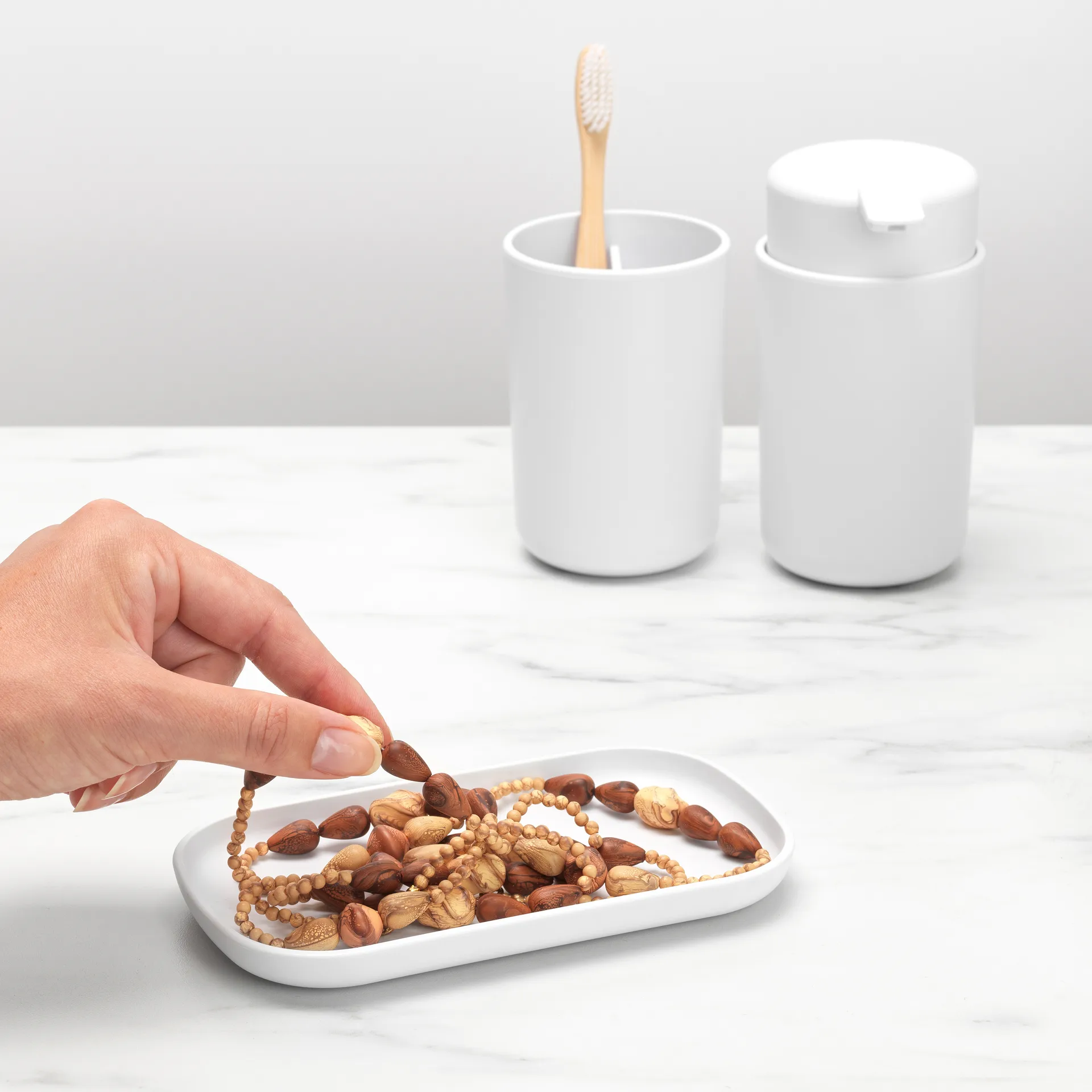 Brabantia ReNew handfatsset 3 delar, Vit Brabantia